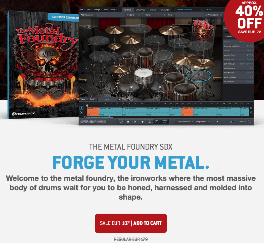 Toontrack The Metal Foundry SDX